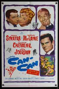 h149 CAN-CAN one-sheet movie poster '60 Frank Sinatra, Shirley MacLaine