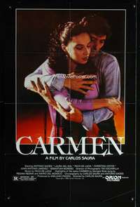 h157 CARMEN one-sheet movie poster '83 Spanish flemenco dancing!