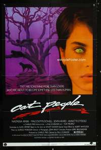 h164 CAT PEOPLE style B one-sheet movie poster '82 Nastassja Kinski