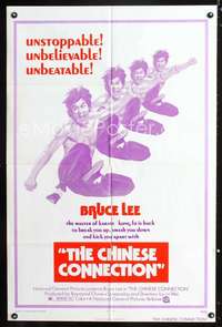 h173 CHINESE CONNECTION 1sh '73 kung fu master Bruce Lee is back to kick you apart!