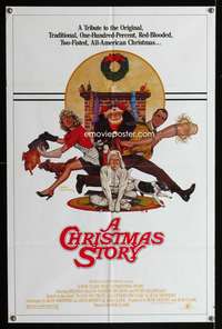 h174 CHRISTMAS STORY one-sheet movie poster '83 best classic Xmas movie!