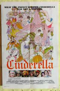 h177 CINDERELLA one-sheet movie poster '77 sexiest fairy tale artwork!
