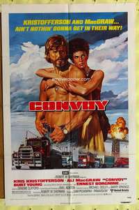 h182 CONVOY one-sheet movie poster '78 Kris Kristofferson, Ali McGraw