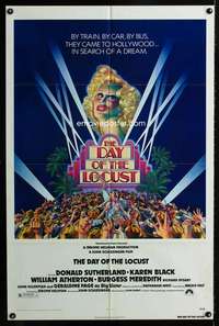 h210 DAY OF THE LOCUST one-sheet movie poster '75 Schlesinger, Byrd art!