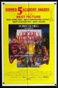 h213 DEER HUNTER Academy Awards one-sheet movie poster '78 Jezierski art!