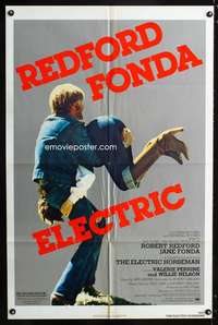 h224 ELECTRIC HORSEMAN one-sheet movie poster '79 Robert Redford, Fonda