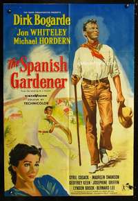 h624 SPANISH GARDENER English one-sheet movie poster '56 Dirk Bogarde