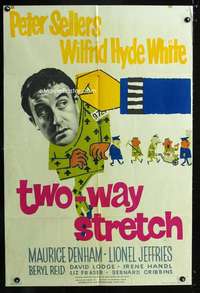 h691 TWO-WAY STRETCH English one-sheet movie poster '60 Peter Sellers