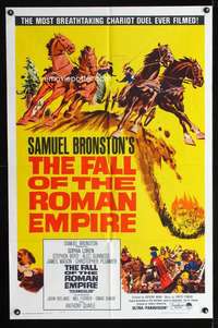 h231 FALL OF THE ROMAN EMPIRE one-sheet movie poster '64 Sophia Loren