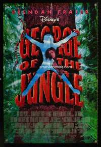 h257 GEORGE OF THE JUNGLE DS one-sheet movie poster '97 Brendan Fraser