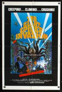 h260 GIANT SPIDER INVASION style B one-sheet movie poster '75 big bugs!