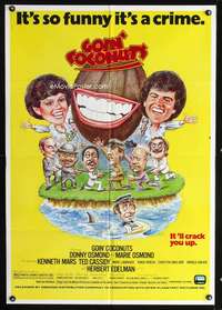 h272 GOIN' COCONUTS one-sheet movie poster '78Donny & Marie Osmond by Green