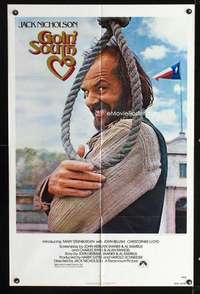 h273 GOIN' SOUTH one-sheet movie poster '78 great Jack Nicholson image!