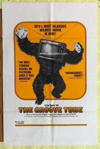 h303 GROOVE TUBE one-sheet movie poster '74 Chevy Chase, like TV's SNL!