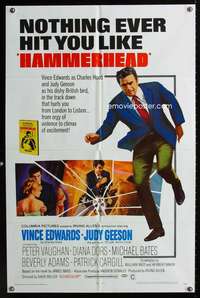 h314 HAMMERHEAD one-sheet movie poster '68 Vince Edwards, Judy Geeson