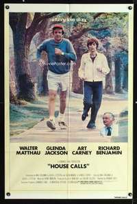 h337 HOUSE CALLS one-sheet movie poster '78 Walter Matthau, Glenda Jackson
