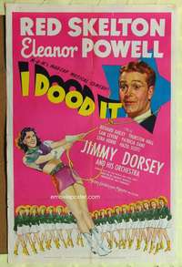 h344 I DOOD IT style C one-sheet movie poster '43 Skelton, Eleanor Powell