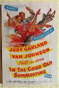 h348 IN THE GOOD OLD SUMMERTIME one-sheet movie poster '49 Judy Garland