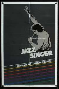 h353 JAZZ SINGER one-sheet movie poster '81 Neil Diamond re-make!