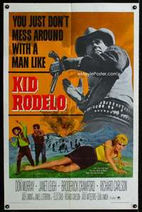 h364 KID RODELO one-sheet movie poster '66 Don Murray, sexy Janet Leigh!