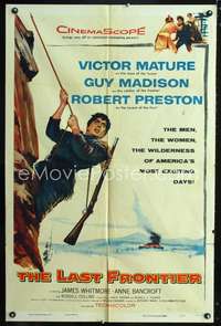 h378 LAST FRONTIER one-sheet movie poster '55 Victor Mature, Guy Madison