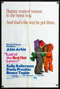 h379 LAST OF THE RED HOT LOVERS one-sheet movie poster '72 Neil Simon