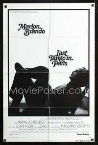 h380 LAST TANGO IN PARIS one-sheet movie poster '73 Brando, Bertolucci