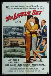 h387 LIVELY SET one-sheet movie poster '64 race car driver James Darren!