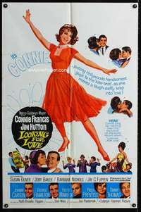 h397 LOOKING FOR LOVE one-sheet movie poster '64 Connie Francis, Jim Hutton
