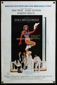 h502 MYRA BRECKINRIDGE int'l one-sheet movie poster '70 West, Raquel Welch