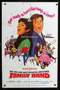 h526 ONE & ONLY GENUINE ORIGINAL FAMILY BAND B one-sheet movie poster '68
