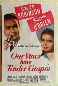 h532 OUR VINES HAVE TENDER GRAPES one-sheet movie poster '45 Ed Robinson