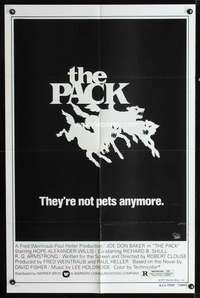 h537 PACK one-sheet movie poster '77 Joe Don Baker, cool killer dog image!