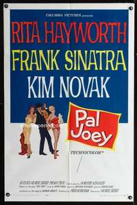 h539 PAL JOEY one-sheet movie poster '57 Rita Hayworth, Sinatra, Novak