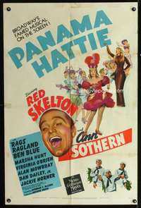 h540 PANAMA HATTIE style D one-sheet movie poster '42 Red Skelton, Sothern