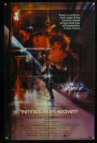 h546 PENNIES FROM HEAVEN one-sheet movie poster '81 cool Bob Peak art!