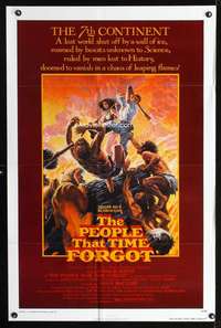 h547 PEOPLE THAT TIME FORGOT one-sheet movie poster '77 E. Rice Burroughs