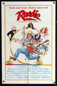 h576 ROADIE style B one-sheet movie poster '80 Meat Loaf, Alice Cooper
