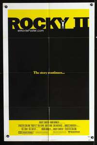 h580 ROCKY II one-sheet movie poster '79 Sylvester Stallone, Weathers
