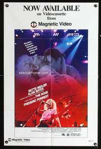 h587 ROSE video one-sheet movie poster '79 Bette Midler as Janis Joplin!