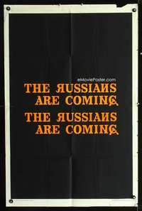 h591 RUSSIANS ARE COMING teaser one-sheet movie poster '66 Carl Reiner