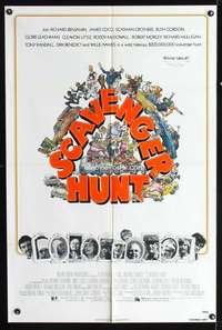 h599 SCAVENGER HUNT one-sheet movie poster '79 Roddy McDowall, Crothers