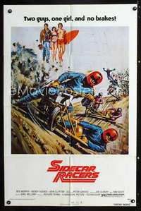 h612 SIDECAR RACERS one-sheet movie poster '75 wild motorcycle racing!
