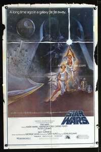 h628 STAR WARS style A 1sh movie poster '77 George Lucas classic!