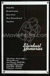 h629 STARDUST MEMORIES one-sheet movie poster '80 Woody Allen, Rampling