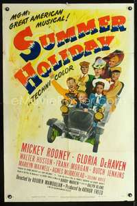 h650 SUMMER HOLIDAY one-sheet movie poster '47 Mickey Rooney, DeHaven