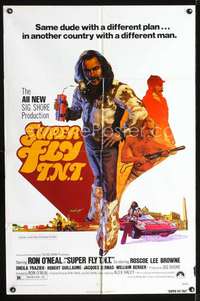 h653 SUPER FLY T.N.T. one-sheet movie poster '73 O'Neal, great Craig art!