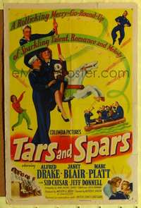 h669 TARS & SPARS one-sheet movie poster '46 Sid Caesar, Janet Blair