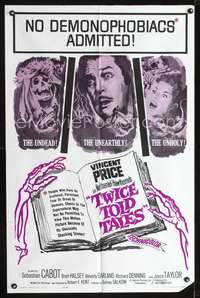 h689 TWICE TOLD TALES one-sheet movie poster '63 Vincent Pricem, Hawthorne