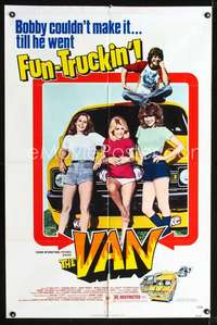 h700 VAN one-sheet movie poster '77 three fun-truckin' sexy babes!